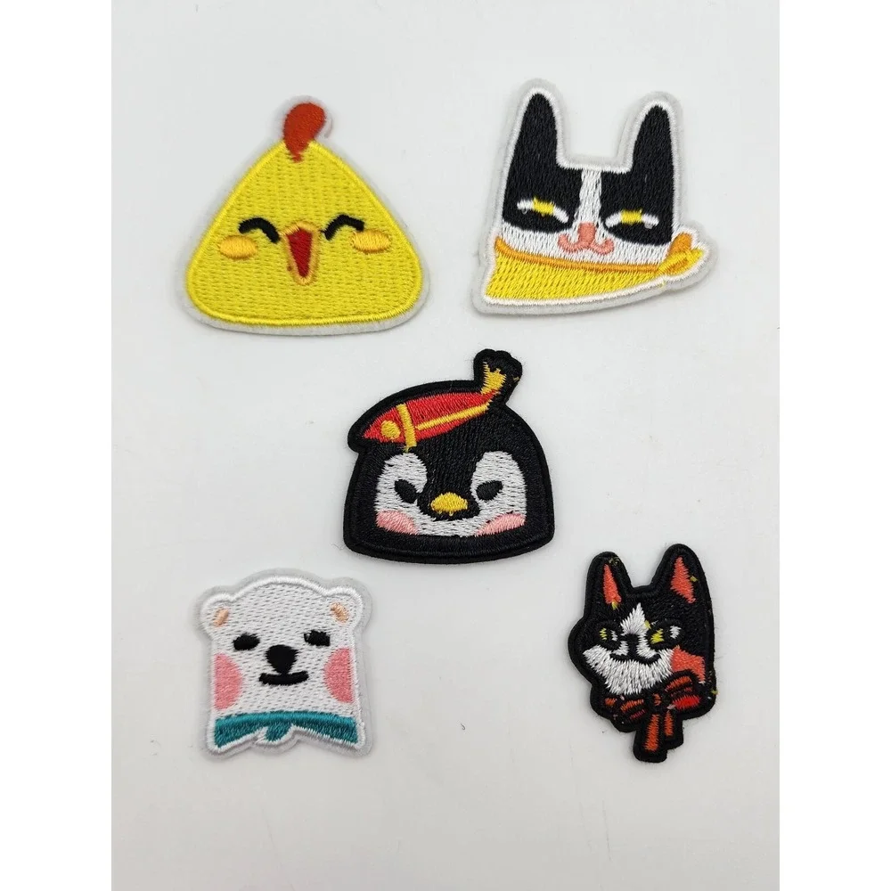 LOT OF‎ 5 CUTE ANIMAL EMBROIDERED PATCHES